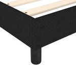 vidaXL Sommier à lattes de lit avec matelas Noir 200x200 cm Tissu