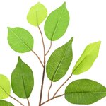 vidaXL Plante Ficus artificielle Vert 73 x 16 x 60 cm Tissu et bois