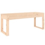 vidaXL Banc de jardin 110x38x45 cm bois massif de pin