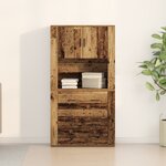 vidaXL Buffet en bois ancien 80x33x150 cm