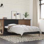 vidaXL Cadre de lit sans matelas noir 90x190 cm