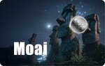 Pièce de monnaie en Platine 12 Dollars g 0.031 (1/1000 oz) Millésime 2026 MOAI 1/1000 (PRÉCOMMANDE)