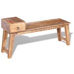Banc banquette avec tiroir 120 x 36 x 60 cm bois de manguier massif marron 02_0011012