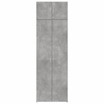 vidaXL Armoire de rangement gris béton 70x42 5x225cm bois d'ingénierie