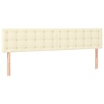 vidaXL Cadre de lit sans matelas crème 120x190 cm similicuir