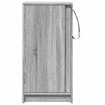 vidaXL Buffet avec LED sonoma gris 42 5x34x85 cm bois d'ingénierie