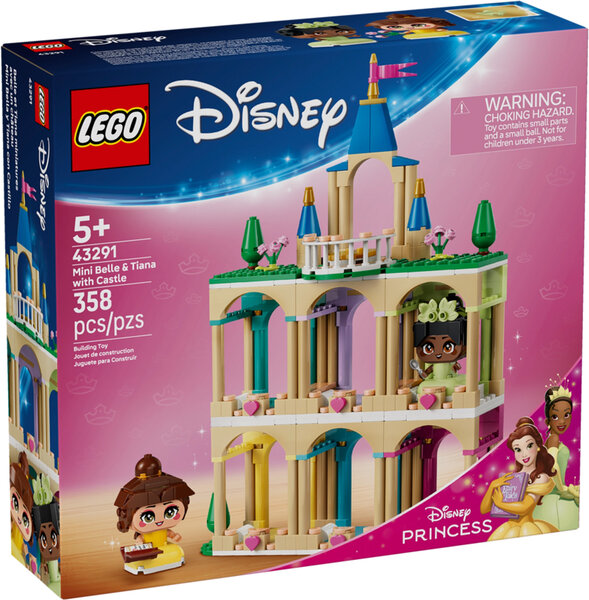 LEGO Disney 43291 Belle et Tiana miniatures  château 3 étages  358 pièces
