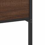 vidaXL Cadre de lit sans matelas chêne marron 75x190cm bois ingénierie