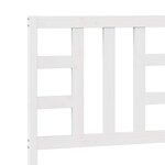 vidaXL Tête de lit Blanc 81x4x100 cm Bois massif de pin