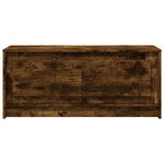 vidaXL Table basse avec lumières LED chêne fumé ois d'ingénierie