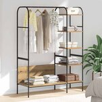 vidaXL Porte-vêtements Beige 120 x 44 x 160 cm Bois d'ingénierie