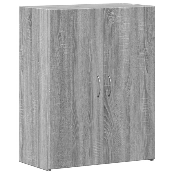 vidaXL Armoire de classement sonoma gris bois d'ingénierie