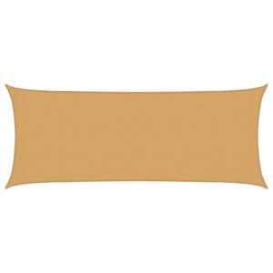 vidaXL Voile d'ombrage 160 g/m² rectangulaire sable 2x5 m PEHD