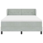 vidaXL Lit à ressorts avec matelas gris foncé 80x200 cm en velours