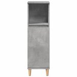 vidaXL Ensemble de meubles de salle de bain 3 Pièces gris béton