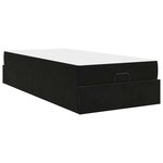 vidaXL Cadre de lit avec matelas Noir 90 x 190 cm Velours