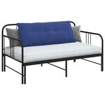 vidaXL Coussin de Dos Bleu police 120 x 50 cm Tissu en velours côtelé