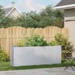 vidaXL Jardinière 200x40x80 cm acier galvanisé