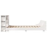 vidaXL Cadre de lit sans matelas blanc 140x200 cm bois de pin massif
