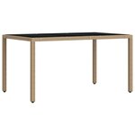 vidaXL Ensemble de repas extérieur 7 Pièces Beige et Gris clair