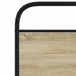 vidaXL Tête de lit chêne sonoma 90 cm acier et bois d'ingénierie