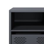 vidaXL Meuble TV anthracite 135x39x43 5 cm acier laminé à froid