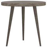 vidaXL Ensemble de tables d'appoint 3 Pièces Gris MDF et fer