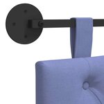 vidaXL Tête de lit suspendue Bleu denim Tissu