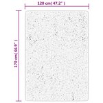 vidaXL Tapis OVIEDO à poils courts vert 120x170 cm