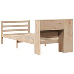 vidaXL Lit bibliothèque sans matelas 100x200 cm bois massif de pin
