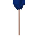 vidaXL Parasol de jardin avec mât en bois bleu 270 cm