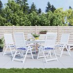 vidaXL Coussins de chaise de jardin lot de 6 40x40x4 cm tissu