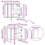 vidaXL Ensemble de mobilier de salle de bain avec tiroir Chêne fumé