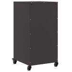 vidaXL Buffet noir 36x39x72 cm acier laminé à froid