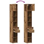 meuble de rangement vidaXL bois ancien 30x42 5x225 cm bois reconstitué
