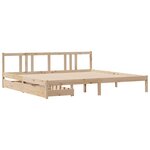 vidaXL Cadre de lit sans matelas 200x200 cm bois massif de pin