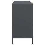vidaXL Buffet anthracite 135x39x73 5 cm acier laminé à froid