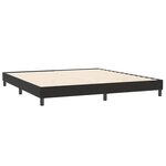 vidaXL Sommier à lattes de lit avec matelas noir 180x220 cm velours