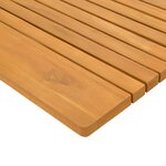 vidaXL Tapis de bain Uni Marron 59 x 40 cm bois