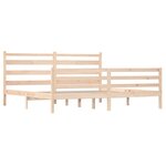 vidaXL Cadre de lit Bois de pin massif 200x200 cm