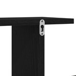 Étagère murale vidaXL pour téléviseur  chêne noir  125 x 18 x 23 cm  en bois d'ingénierie