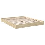 vidaXL Cadre de lit sans matelas chêne sonoma 150x200 cm