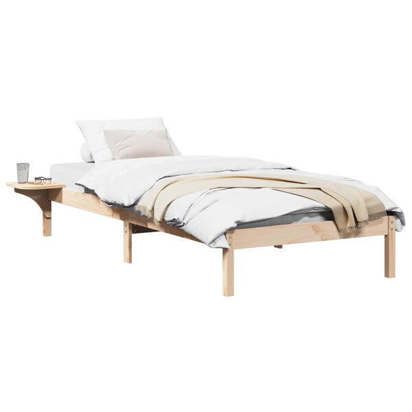 vidaXL Cadre de lit Naturel 80 x 200 cm Pin massif