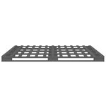 vidaXL Lit de palette sans matelas gris 140x190 cm bois massif