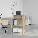 vidaXL Bureau de réception Chêne Sonoma 100x40x104 cm Bois d'ingénierie
