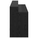 vidaXL Bureau Chêne noir 200x55x91 cm Bois d'ingénierie