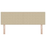 tête de lit LED design simple vert clair et gris 72 cm en velours côtelé