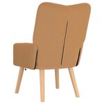vidaXL fauteuil Beige 63 x 67 x 94 cm Polyester et contreplaqué