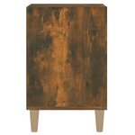 vidaXL Meuble TV Chêne fumé 100x35x55 cm Bois d'ingénierie