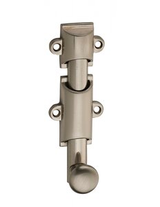 THIRARD - Verrou à plaquer pour fenêtre à coulisse 100mm nickel satin - THIRARD